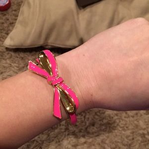 Kate Spade pink bow bracelet